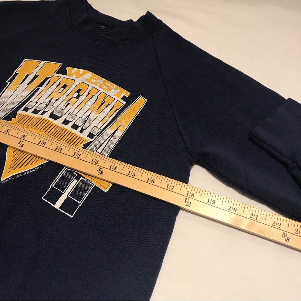 Vintage West Virginia Mountaineers Sweater Screen Stars Men's Size Medium USA - Picture 4 of 5
